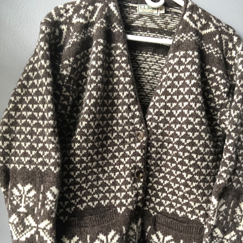 L.L. Bean button up sweater